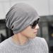 Winter Pullover Hat For Men And Women, Cotton Solid Color, Versatile, Face Slimming, Windproof, Warm, Beanie, Slouchy_desvips.com