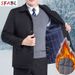 Thicken Padded Social Jackets Jacket Windbreak Fleece Lining Blazers For Men Business Luxury Men's Winter Coat XXXL_desvips.com