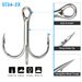 Lure Treble Bright Tin Fish With Barbs Triple Anchor Double Reinforced High Carbon Steel Bait Hook Fishing Gear_desvips.com