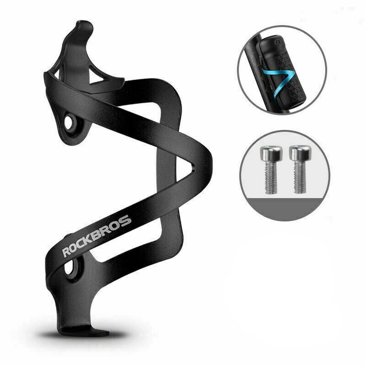 ROCKBROS Bicycle Bottle Cage Drink Holder Water Bottle Holder Black DHL_desvips.com