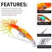 14cm 40g Plastic Squid Lure With Tentacles For Fishing, Artificial Fish Bait DW301_desvips.com