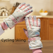 Cute Bear Women' Autumn Winter Ski Full Palm Touchcreen Fleece Lined Thickened Windproof Waterproof Cycling Warm_desvips.com