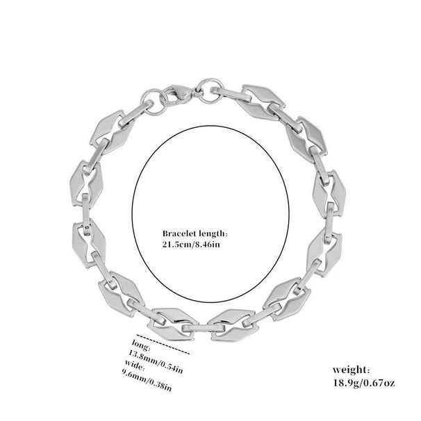 Trendy New Style Unisex Steel-colored Bracelet, Niche Men's Titanium Steel, Bold, Casual, Simple, Fashionable,_desvips.com