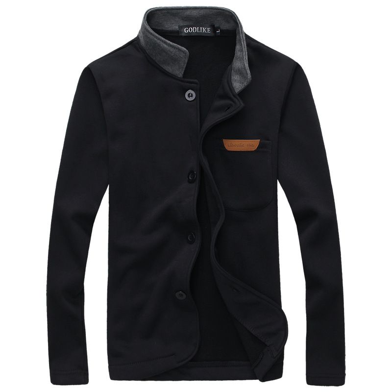 Men's Clothing high quality leather label sweatshirt, versatile cardigan, men's simple jacket, autumn clothing hot sale 9955_desvips.com