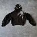 2025 New American Style Hip-Hop Skull Front And Back Print Men's High Street Autumn Winter Jacket Hoodie_desvips.com