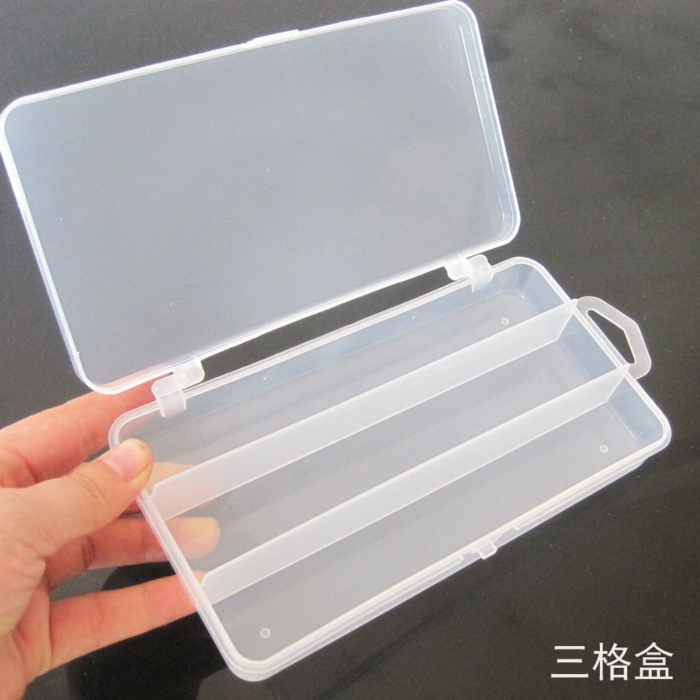 Lure Tool Three-compartment Storage Lure Accessory Fishing Gear 3-compartment Box, Soft And Hard Bait Box_desvips.com