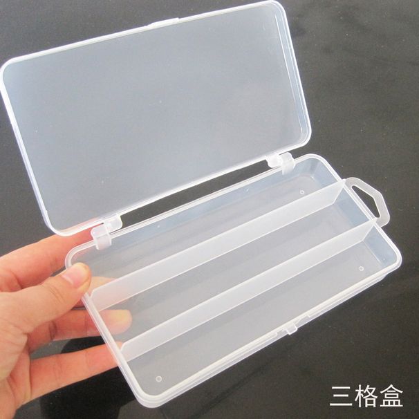 Lure Tool Three-compartment Storage Lure Accessory Fishing Gear 3-compartment Box, Soft And Hard Bait Box_desvips.com