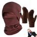 Sports Face Masks Three Piece Set Of Autumn Winter Proof Warm Headgear Motorcycle Riding Mask Sports Polar Fleece Neck Protection Touch Screen Gloves_desvips.com