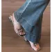 High Heels Outdoor Wear Casual Shoes Summer New Versatile Niche French Fashion Bow Tie Thick Heel Slippers Women S_desvips.com
