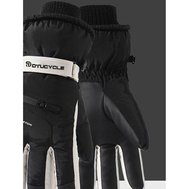 DTUCYCLE Winter Warm Gloves Outdoor Skiing Men And Women Riding Electric Motorcycle Fleece-Lined Thickened Touchscreen_desvips.com