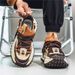 Trendy Dad Sneakers Thick Bottom Heightening Men's Casual Sports Shoes Spring Summer New Style Round Toe Low Top EVA_desvips.com