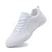 2316 Comfortable White Mesh Sneakers For Women Cheerleading Dance Fitness Aerobics Sports Training Shoes_desvips.com