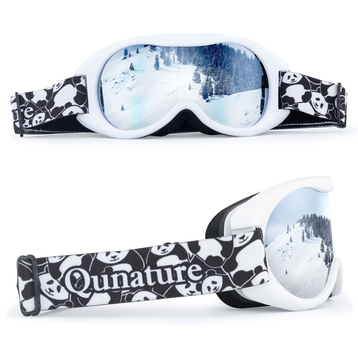 Qunature Ski Goggles Snowboard Goggles For Wearers Children Adults Anti-fog_desvips.com