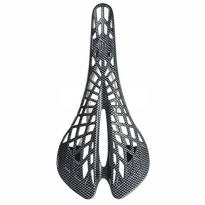 Bicycle Carbon Fiber Single Bike Comfortable Breathable Spider Cushion Riding Saddle_desvips.com