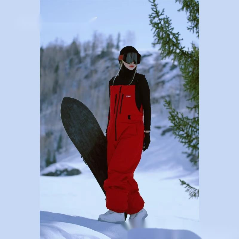 Zero Flame Snowboard Women's Loose Fit 2024 New Style Bib Pants Men's Professional Waterproof Warm_desvips.com