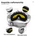 Outdoor Sports Large Ball Surface Go, Snap-on Prescription, Double Layer Anti-fog, Unisex Ski Glasses, Sandproof_desvips.com