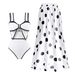 New Bow One-piece Two-piece Suit Cover Belly Slimming Fashion Swimsuit_desvips.com