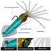 Squid Lure Bionic Luminous UV 13cm Built-in Lead Head Hook Soft Cuttlefish Octopus Bait_desvips.com