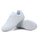 2555 Women Leather Cheerleading Training Non-slip Aerobics Sneakers Girls Fitness Gym Sports Dancing Workout Shoes_desvips.com