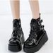 Fashion Women's Boots 2025 New Gothic Style Platform Vampire-Cosplay Boots Women Wedges Comfy Women Motorcycle Boots Woman Shoes_desvips.com