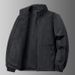 Autumn Breathable New Men's Jackets Outdoor Sports Loose Korean Casual Coat Man Stand Up Collar Classic Solid Color_desvips.com