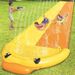 Little Yellow Duck Water Slide Children's Lawn Slide Water Play Game Double Slide Game Water Spray Slide_desvips.com
