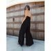 Women's Clothing Sexy V-neck halter loose jumpsuit home casual holiday style jumpsuit woman_desvips.com