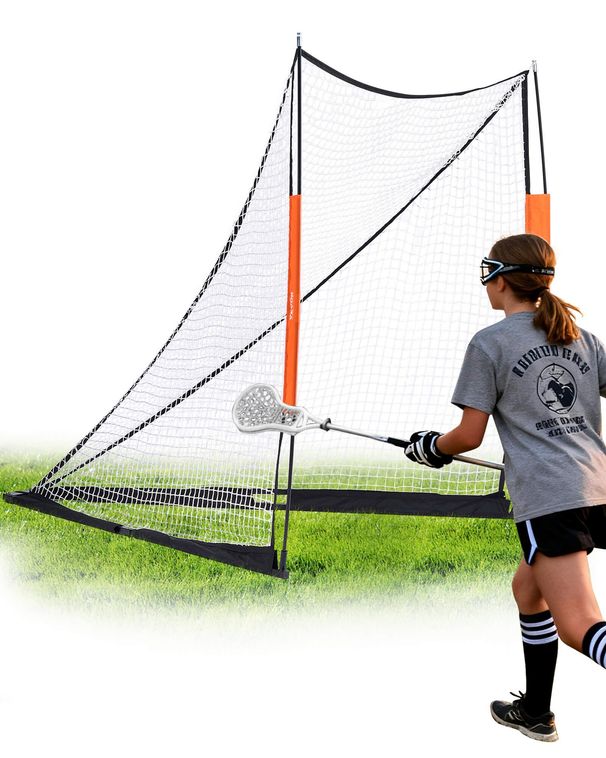 VEVOR Lacrosse Goal, 6' X 6' Lacrosse Net, Portable Lacrosse Goal With Carrying Bag, Fiberglass Pole, Backyard Lacrosse Training Equipment_desvips.com