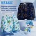 Children's Double Layer Swim Trunks Anti-Embarrassment Swimming Cartoon Shark Hot Spring Loose Beach Shorts Cross-Border_desvips.com