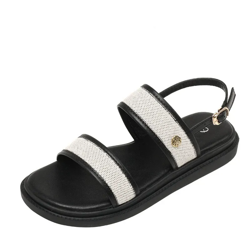 free Shipping Designer Sandals Fashionable Shoes Women's Summer Low Heel Bohemian Slipper_desvips.com