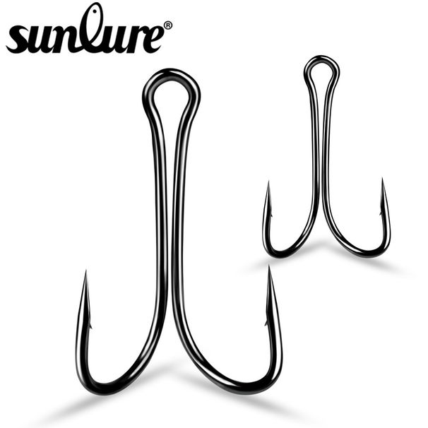 Double Anchor Barbed Fish Lure Frog Chicken Claw Hook Bulk Fishing Gear Supplies_desvips.com