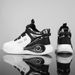Sneakers With Rotating Buckle Comfy Non Slip Lace Up Durable Shoes For Mens Outdoor Activities_desvips.com
