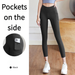 Good Quality Women's Booty Lifting Yoga Pants With Mesh Side Pockets- Squat Proof Workout Leggings For Gym & Fiess_desvips.com