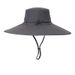 Detachable Top Breathable Fisherman Hat - Wide Brim Sun Hat For Hiking Fishing & Outdoor Activities - UPF 50+ Protection_desvips.com