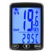 2.4inch Large Bicycle Night Light Wireless Waterproof Touch Screen Road Mountain Bike Speed Measurement Speedometer_desvips.com
