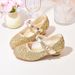 Children's glass shoes Spring and autumn fashion high-heeled girl princess shoes silver performance chorus of large children's single shoes_desvips.com