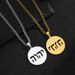 Cross-border Stainless Steel Punk Hip-hop Style Cut-out Rune Round Pendant Necklace, Versatile Unisex Fashion Accessory_desvips.com