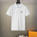 Trendy Brand Jiasiqi Embroidered Letter Polo Shirt Men's Business Casual Half Sleeve T-Shirt Top_desvips.com