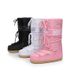 Warm Trendy 2025 Winter Ski Space Fashion Round Toe Mid-Calf Women's Snow Boots Thickened Moon Shoes_desvips.com