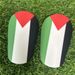 Palestine Flag Mini Shin Guards - Small Football Protective Gear For Training & Matches (8x5cm, 10x6cm, 12x8cm)_desvips.com