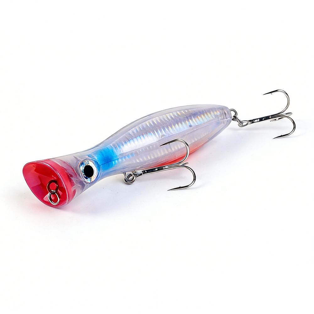 1Pcs Big Fishing Popper Lure 16cm 81g Floating 1/0# Hook Topwater Hard Bait Realistic 6 Colors Bass Pike Saltwater Fishing_desvips.com