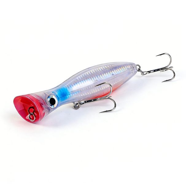 1Pcs Big Fishing Popper Lure 16cm 81g Floating 1/0# Hook Topwater Hard Bait Realistic 6 Colors Bass Pike Saltwater Fishing_desvips.com