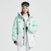 Korean Style Unisex Ski Suit – Windproof & Waterproof Couple’s Ski Jacket & Pants Set | Thermal Insulated Snowboarding Outfit For Men & Women_desvips.com