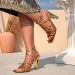 Shoes Gold Women's Irregular Heels Fashion Square New Toe Buckle Simple High Heel Sandals Women_desvips.com