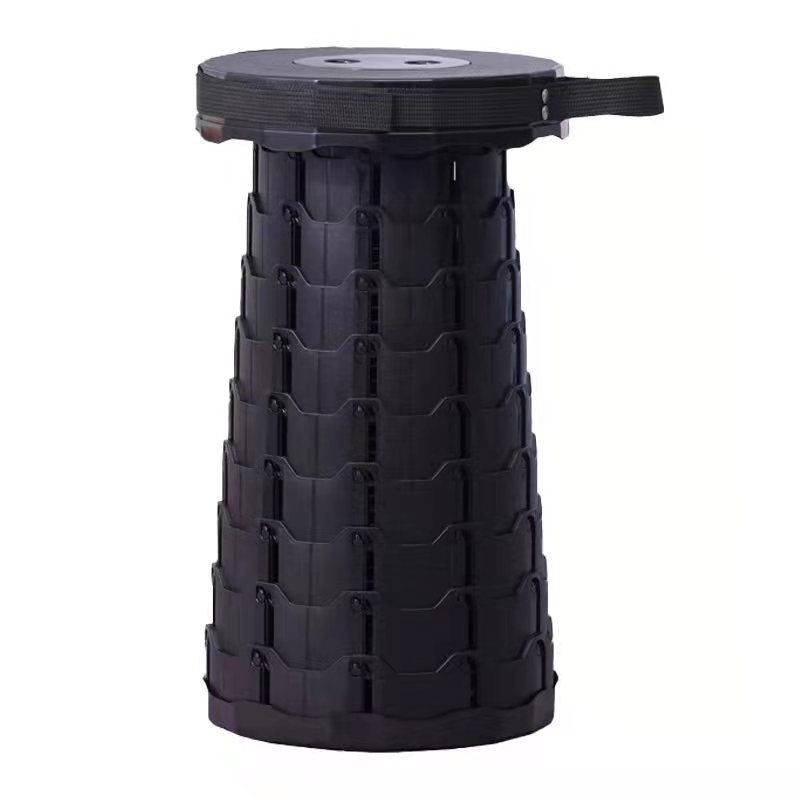 Outdoor Folding Stool Beach Folding Chair Adjustable Telescopic Stool Rainbow Folding Stool Plastic Fishing Net Red Small Stool_desvips.com