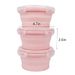 CCyanzi 3-Piece Round Collapsible Silicone Food Storage Bowls With Lids, Microwave And Freezer Safe, Space-Saving Design For Kitchen Cabinets And Camp_desvips.com