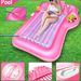 Swimming Pool Water Luminous Inflatable Floating Row Backrest Floating Bed Lounge Chair Outdoor Water Spray Tanning Pool Floating Row_desvips.com