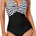 One Piece Swimsuit For Women Twisted Tight Fitting Sexy Halter Neck Solid Color Backless Hot Selling Item_desvips.com
