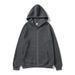 Unisex Zipper Cardigan Hooded Sweatshirt Solid Color Sportswear Autumn Winter Fleece Loose Top_desvips.com