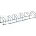 Rastrelliera Portabiciclette Parcheggio Per 6 Biciclette In Acciaio, 179x33x27 Cm, Argento_desvips.com